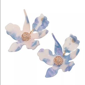 Jewelry - New Lilly Blue acrylic resin flower earrings Jewelry - New Lilly Blue acrylic resin flower earrings